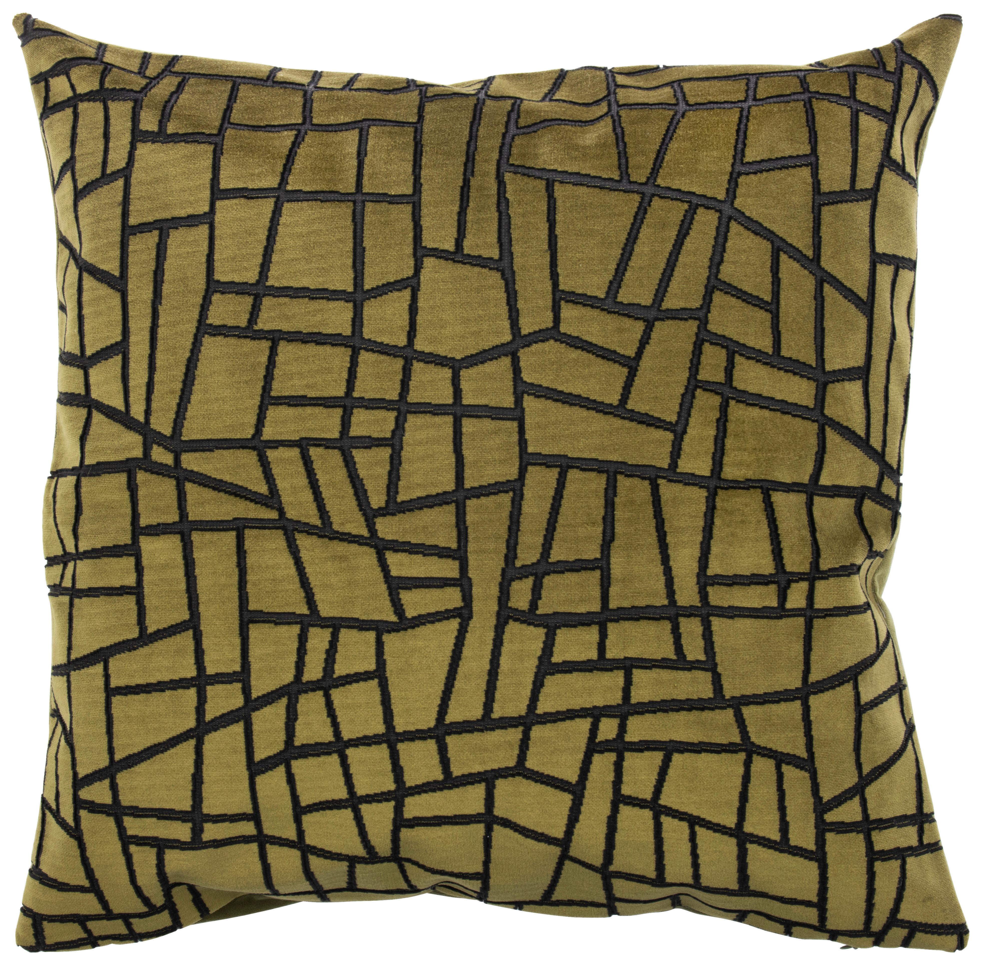 Kissenhülle Georg Olivgrün ca. 40x40cm - Olivgrün, Textil (40/40cm)