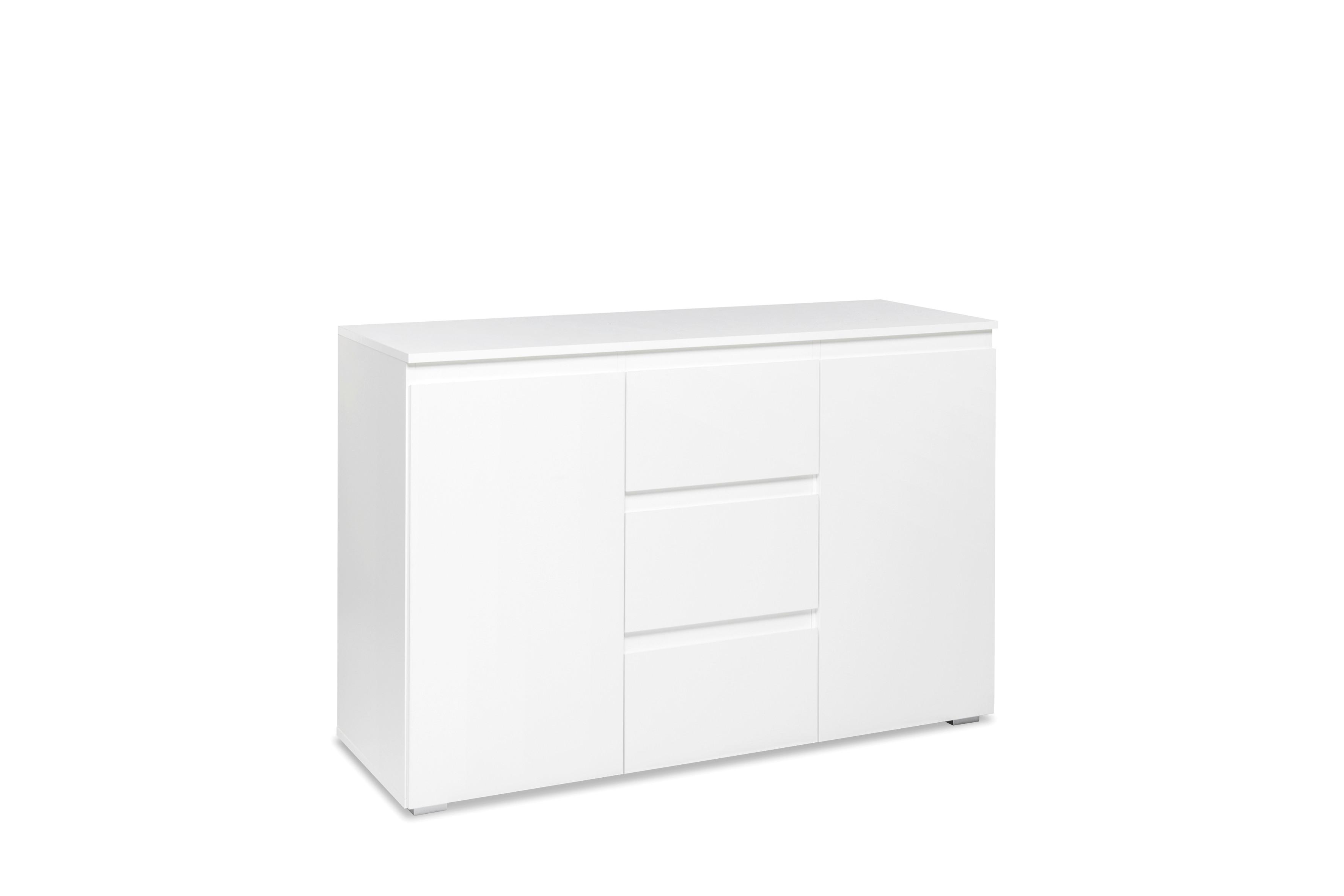 Široka Komoda Image 4, Bela - bela, Konvencionalno, leseni material (120/80/40cm) - Livetastic