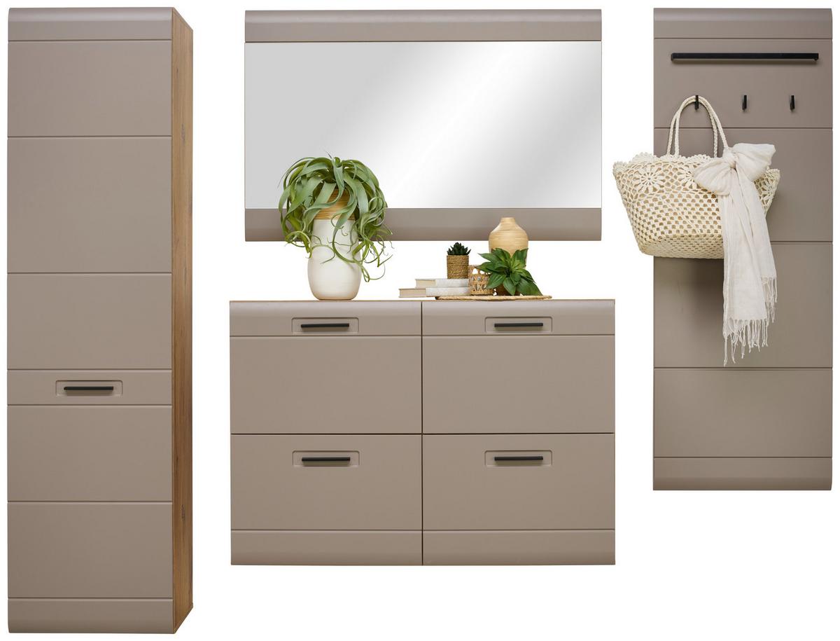 Garderobni Panel Auris - siva/boje hrasta, Moderno (60/162,2/1,9cm) - Modern Living