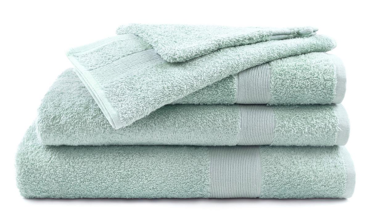 Handtuch Silke Salbeigrün ca. 50x100cm - Salbeigrün, Textil (50/100cm)