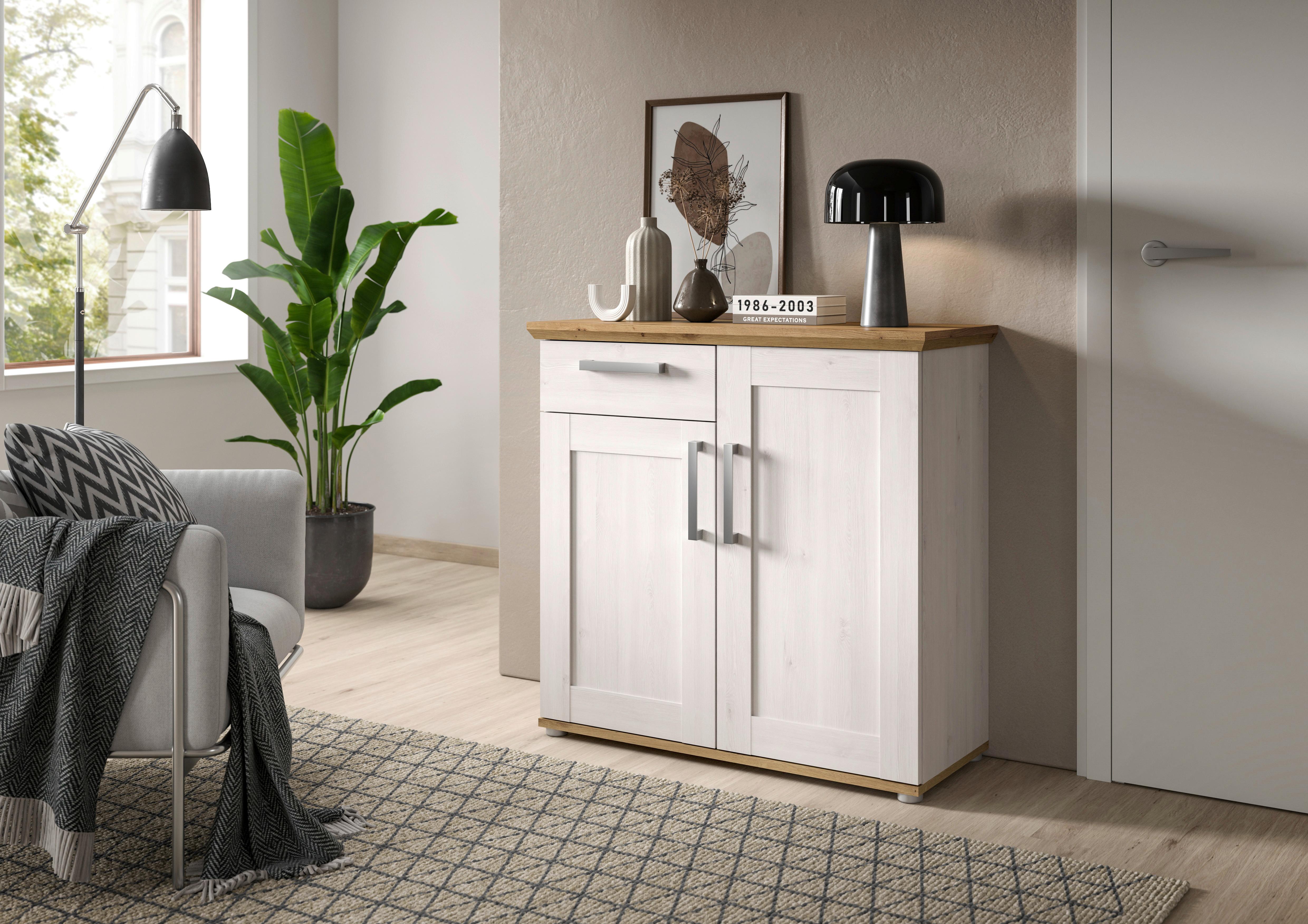 Kommode Verona ca. 90x88x37 cm Lärche/Eiche - KONVENTIONELL, Holzwerkstoff/Kunststoff (90/88/37cm) - MID.YOU