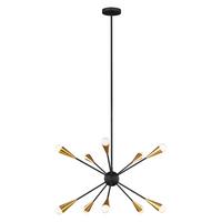 Luster Jax Fe-Jax10-Mb - crna, Design, staklo/metal (70.5/47.7cm) - Elstead Lighting