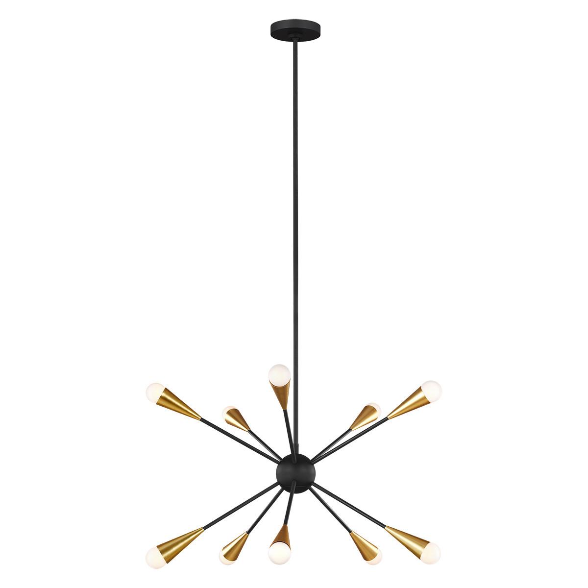 Luster Jax Fe-Jax10-Mb - crna, Design, staklo/metal (70.5/47.7cm) - Elstead Lighting