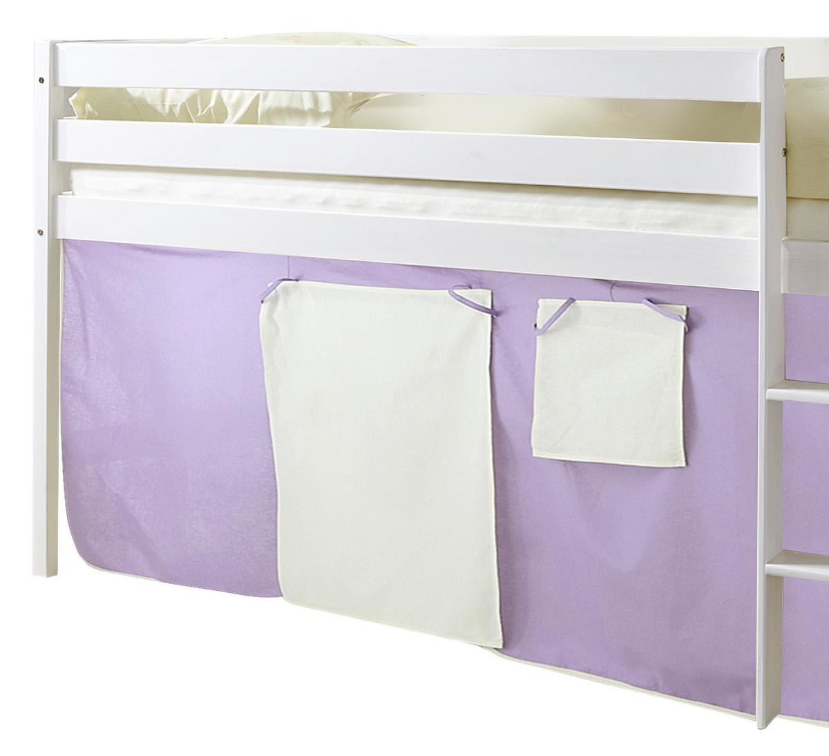 Pograd Malte, 90x200, Bor, Masivno, Lila - lila/bela, Natur, les (90/200cm) - MID.YOU