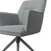 UTESTOL GLAMOUR - beige/antracit, Modern, metall/textil (62/62/87cm) - Mömax