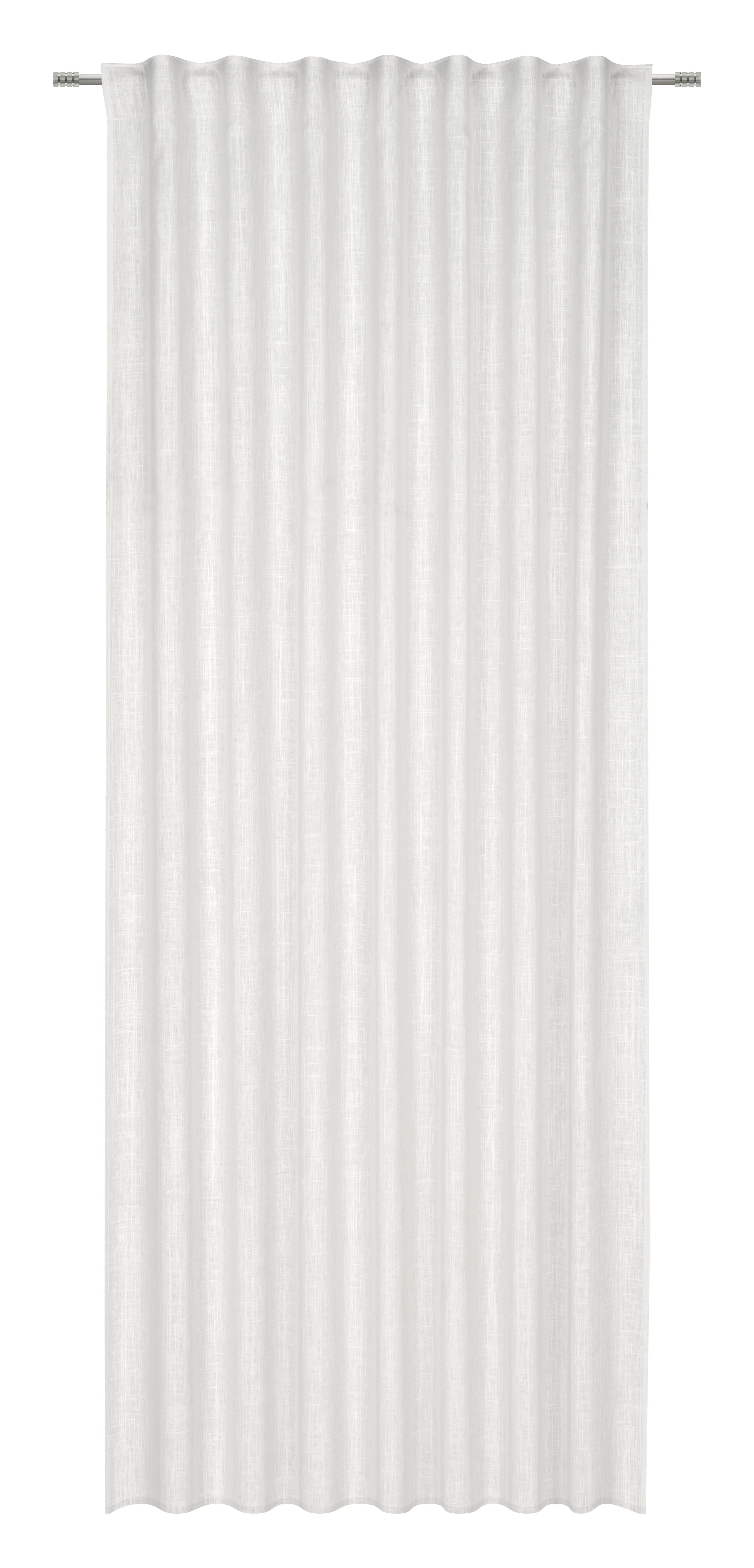 Fertigvorhang Lina Weiß ca. 140x255cm - Weiß, Textil (140/255cm) - Premium Living