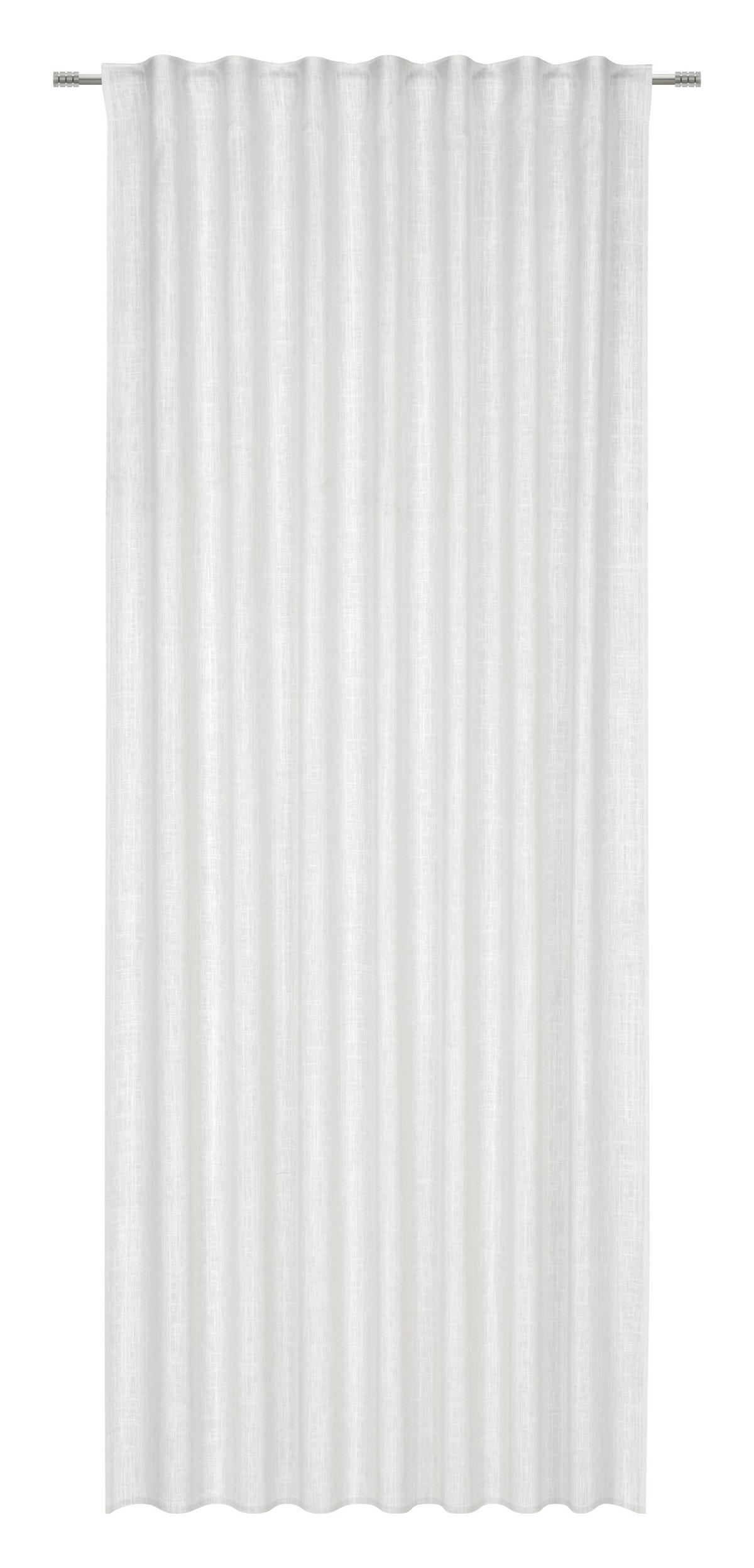 Fertigvorhang Lina Weiß ca. 140x255cm - Weiß, Textil (140/255cm) - Premium Living