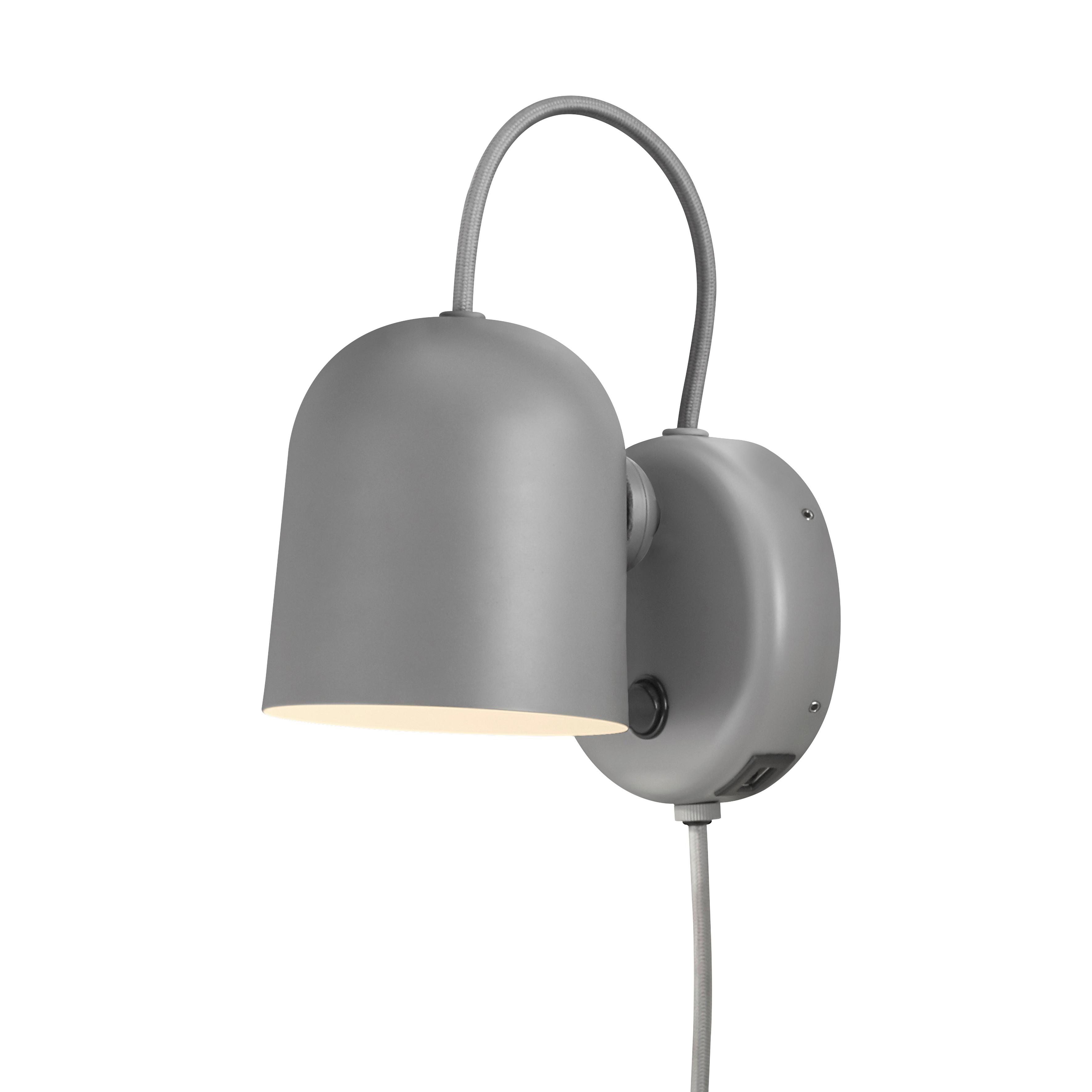 KINKIET 2120601010 ANGLE WALA GRAU - szary, Design, metal (10/5,2/7,2cm) - Nordlux