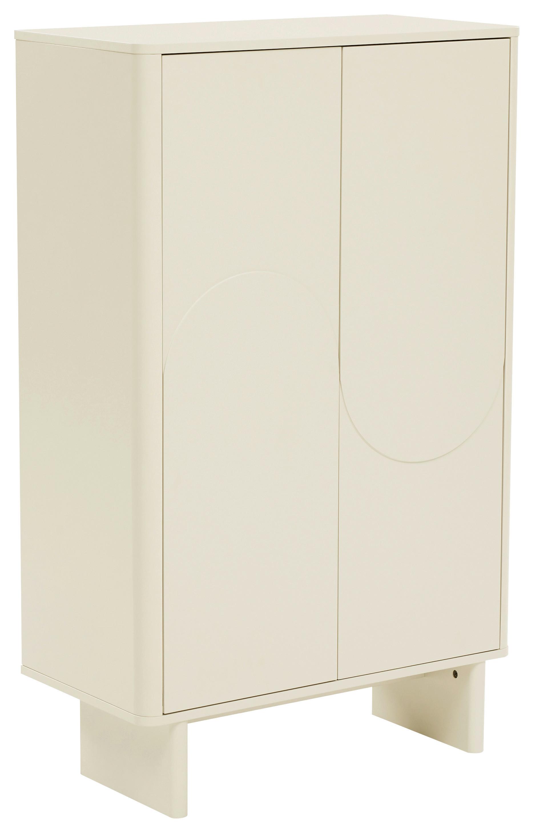 KOMODA WYSOKA HARMONY - kaszmir, Design, materiał drewnopochodny (80/130/40cm) - Xora