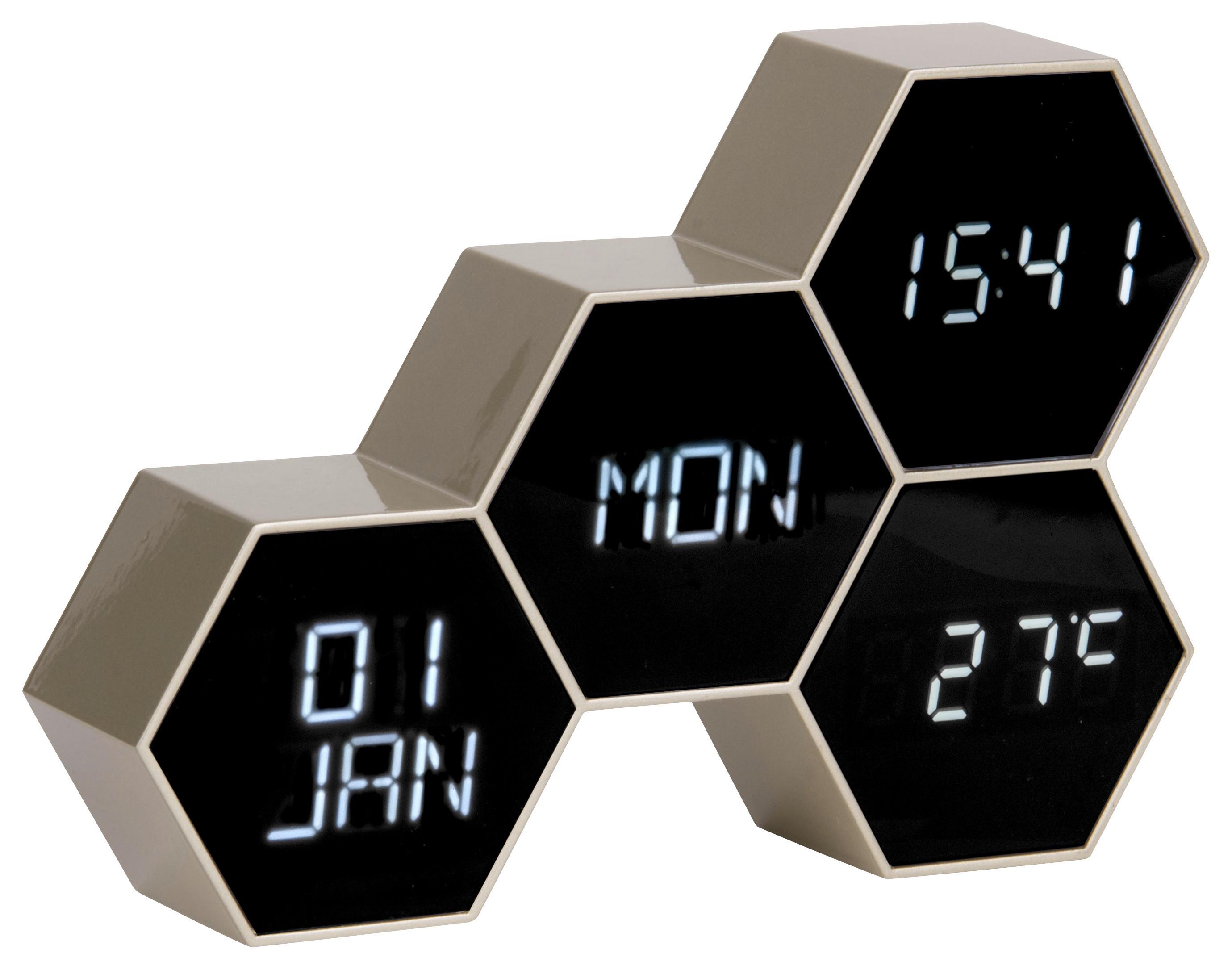 BUDZIK KA5805GD - kolor złoty, Basics, tworzywo sztuczne (17,5/12/4,5cm) - Karlsson