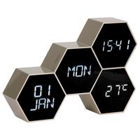 BUDZIK KA5805GD - kolor złoty, Basics, tworzywo sztuczne (17,5/12/4,5cm) - Karlsson