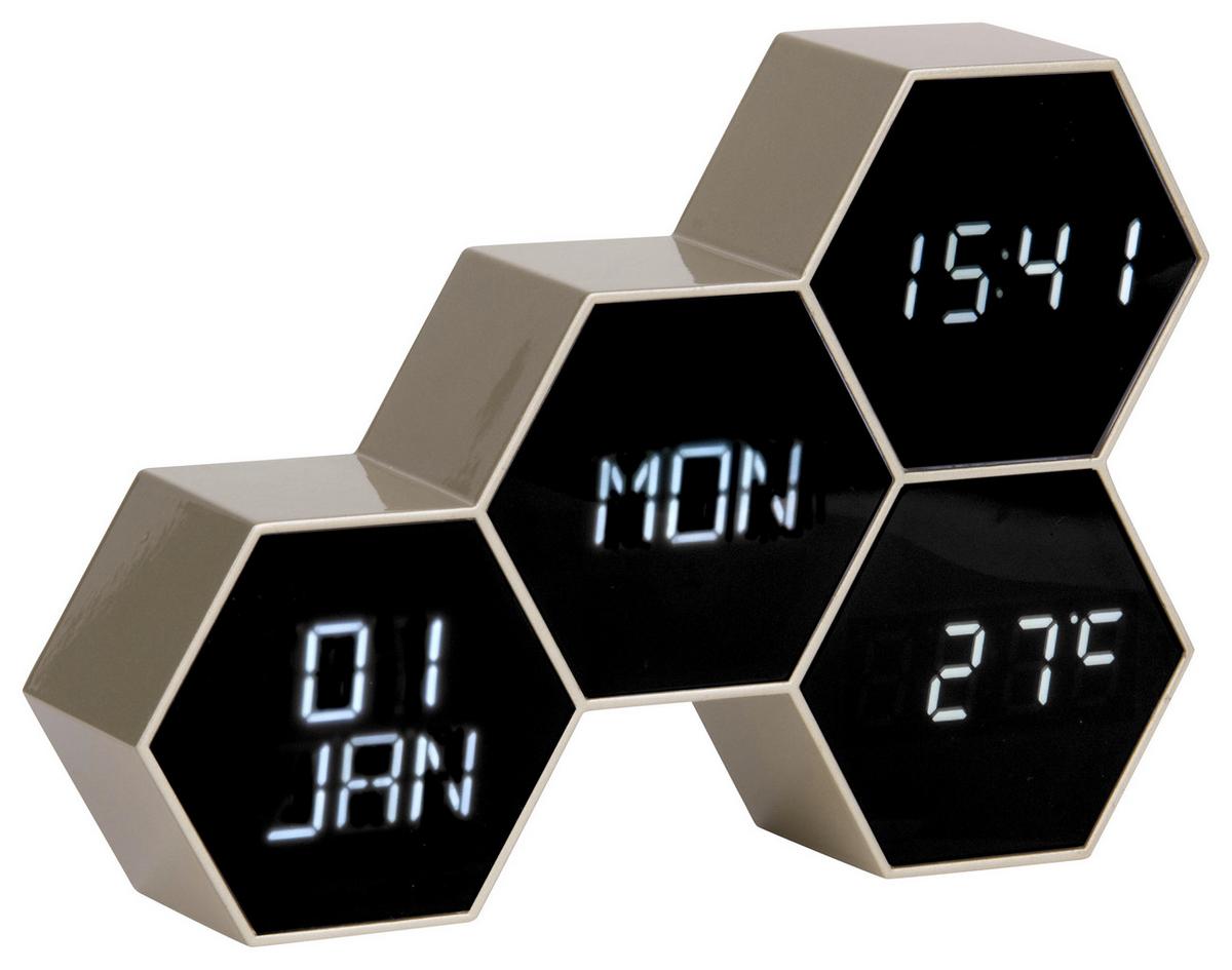 BUDZIK KA5805GD - kolor złoty, Basics, tworzywo sztuczne (17,5/12/4,5cm) - Karlsson