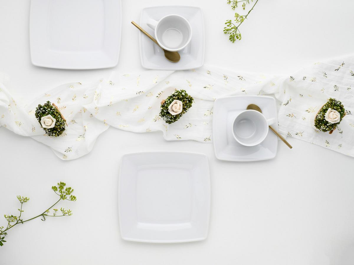 Kavni Servis Victoria, 18-Delni - bela, Basics, keramika - Creatable