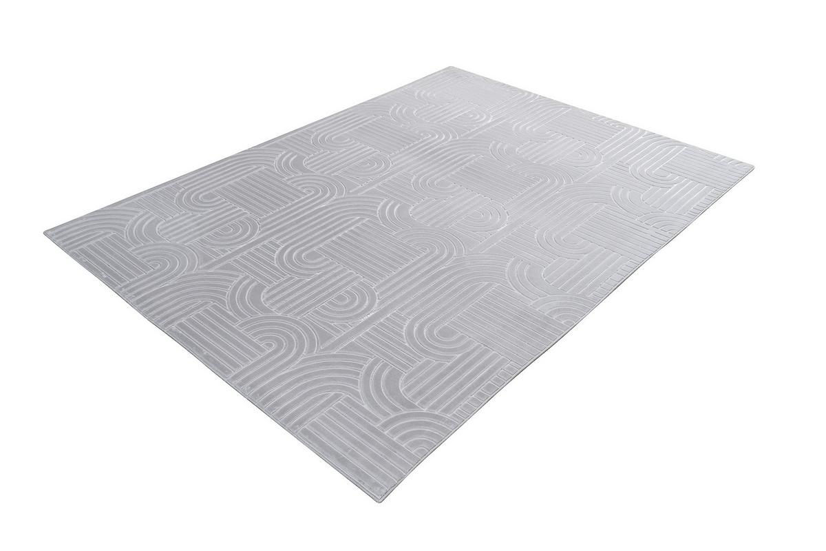 Flachwebeteppich Calma 125 Silber 160 X 220 Cm - Silberfarben, Basics, Textil (160/220cm) - Kayoom
