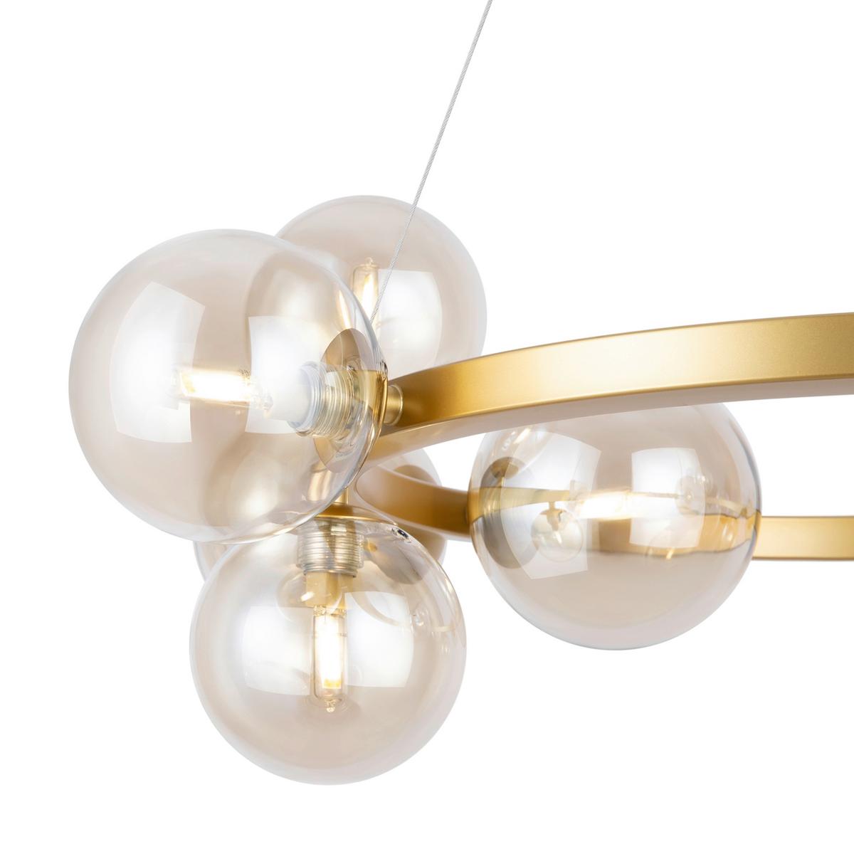 Pendelleuchte Dallas Goldfarben max. 40 Watt - Goldfarben, Basics, Glas/Metall (25/137/67cm) - MAYTONI