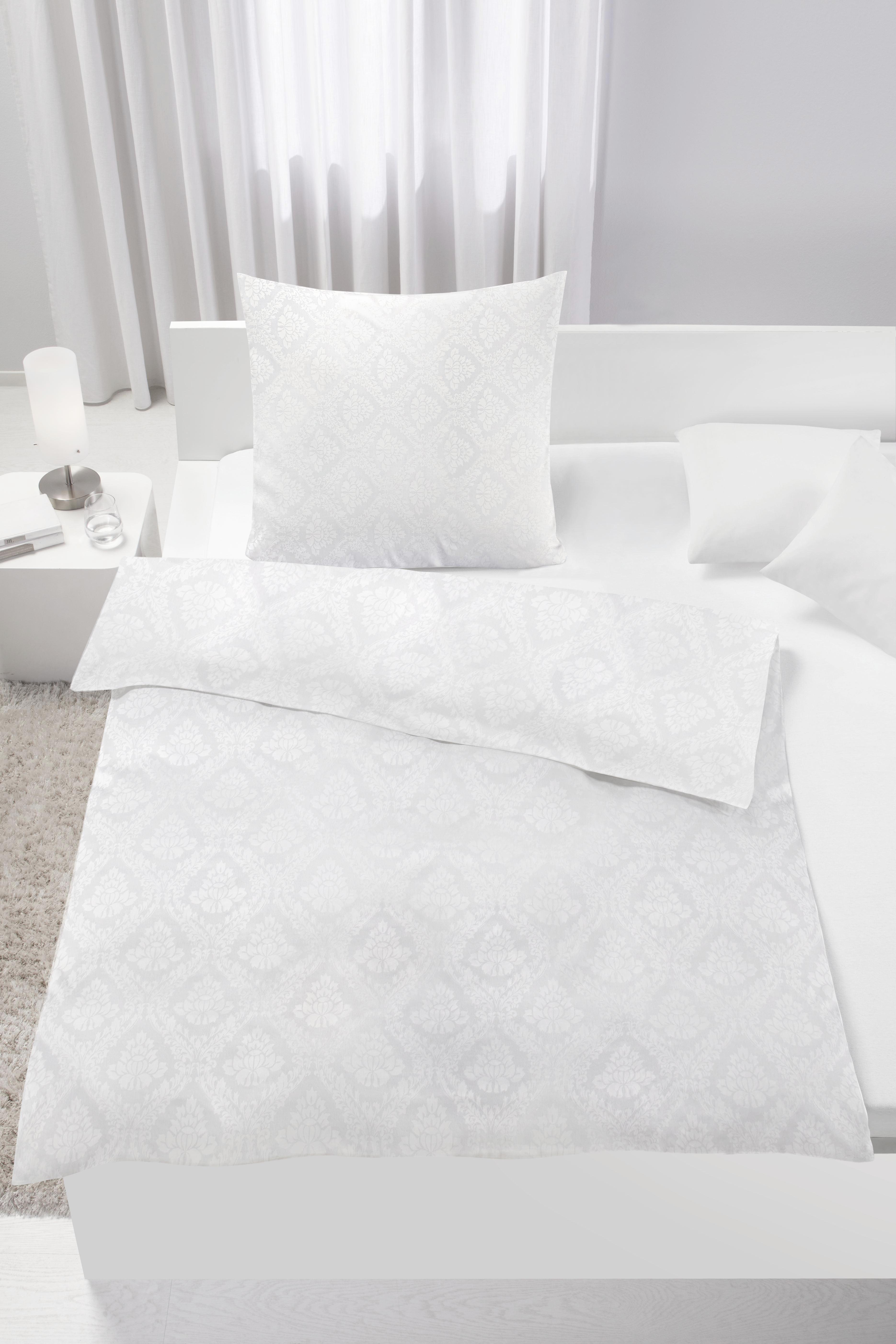 Bettwäsche Maya ca. 135x200cm - Weiß, Textil - Premium Living