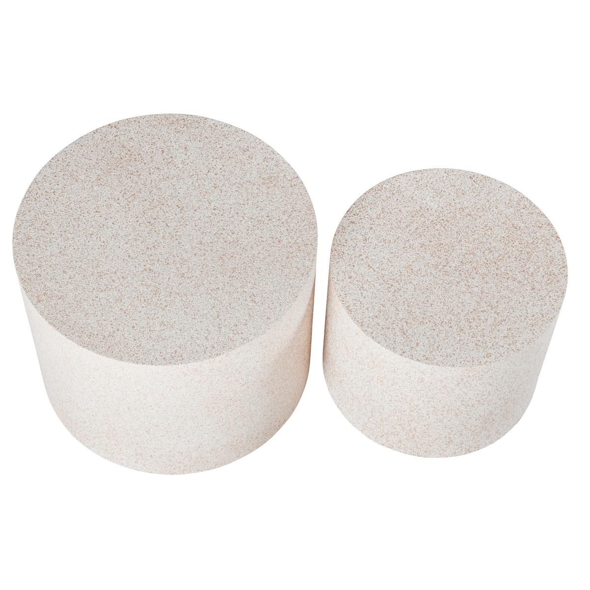 Masă auxiliară 2/1 PAUL - sahara, Modern, material pe bază de lemn (48/38/38/32cm) - Modern Living