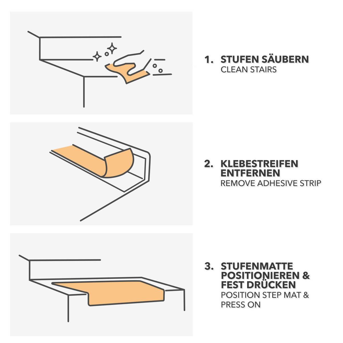 NAKŁADKA NA SCHODY ALTO HALBRUND BEIGE - beżowy, Basics, tkanina (65/23.5cm) - Floordirekt