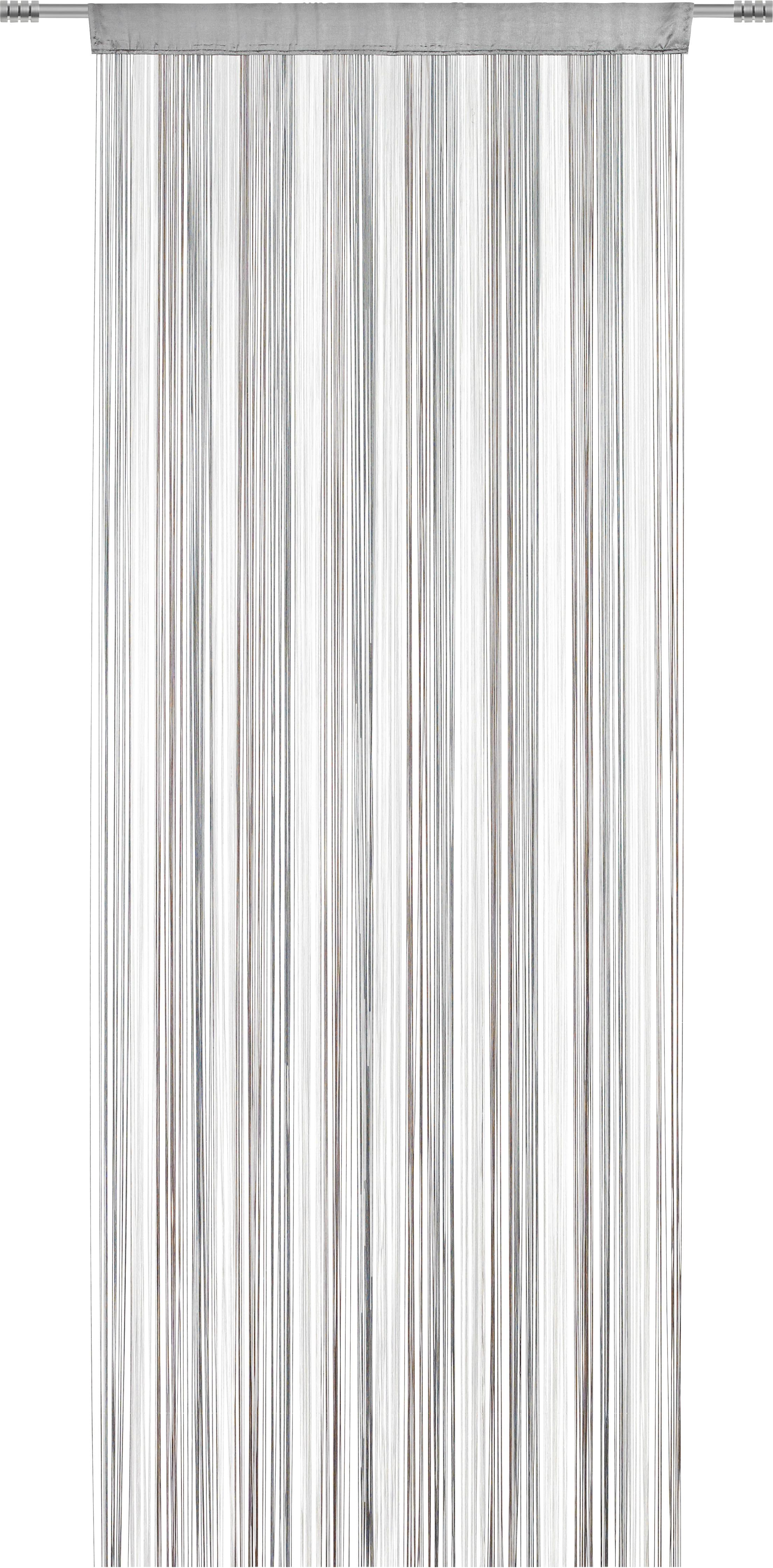 ZASŁONA SZNURKOWA MULTI -TOP- - kolor bagienny/kolor naturalny, Basics, tkanina (90/245cm) - Boxxx