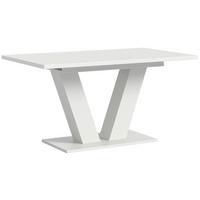 Ausziehtisch Marlon Weiß ca. 150-190x90x76 cm - Weiß, Trend, Holzwerkstoff (150-190/90/76cm)