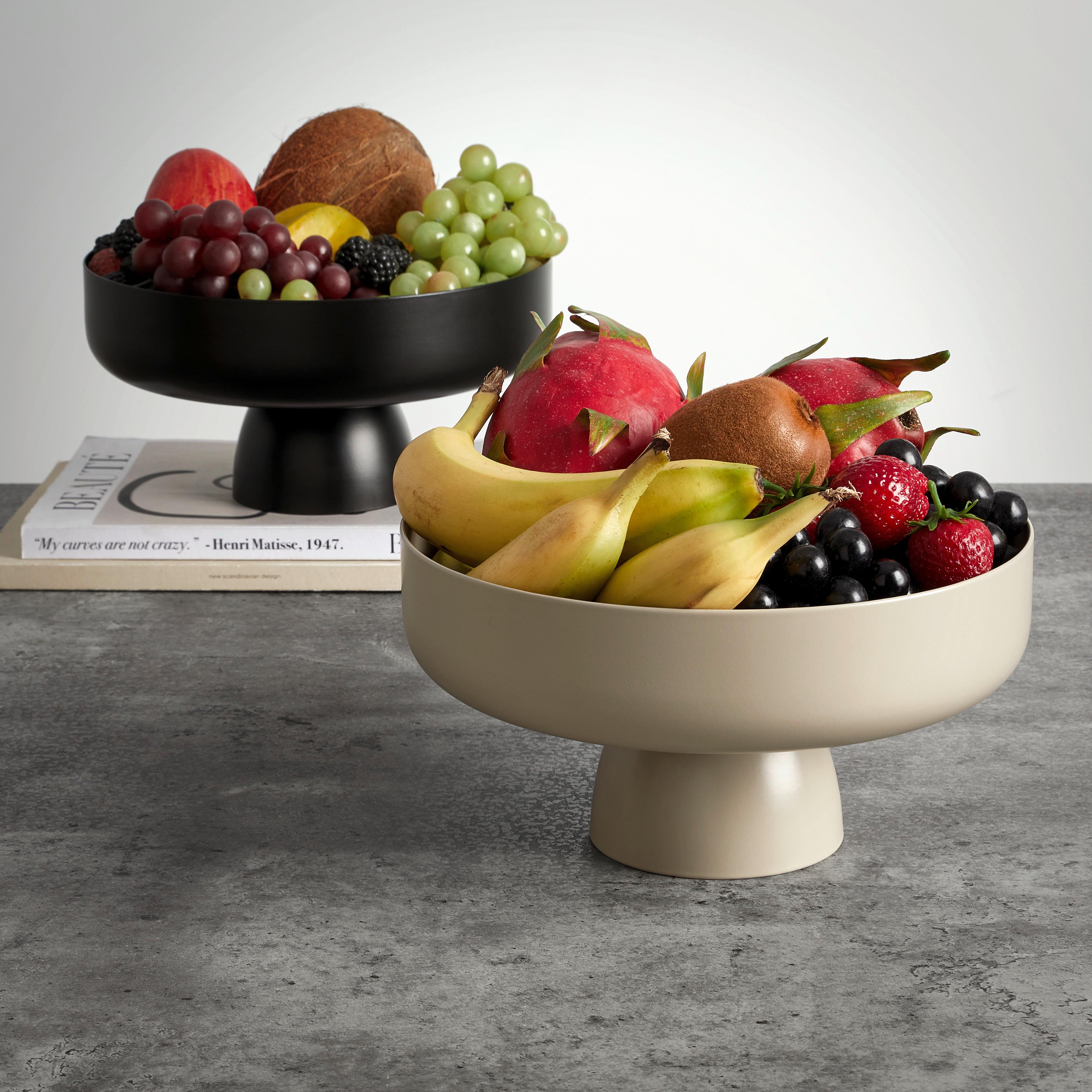 FRUKTSKÅL BETTY - beige, Modern, metall (25/13cm) - Mömax
