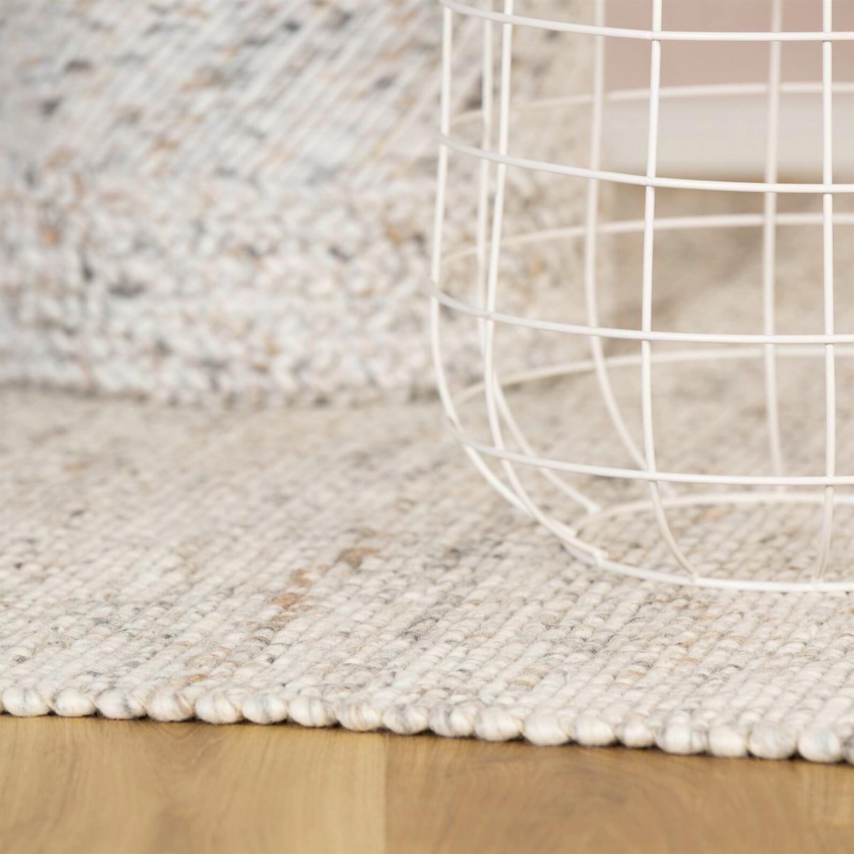 Flachwebeteppich Kvell 875 Elfenbein 120x170 - Elfenbein, Basics, Textil (120/170cm) - Kayoom