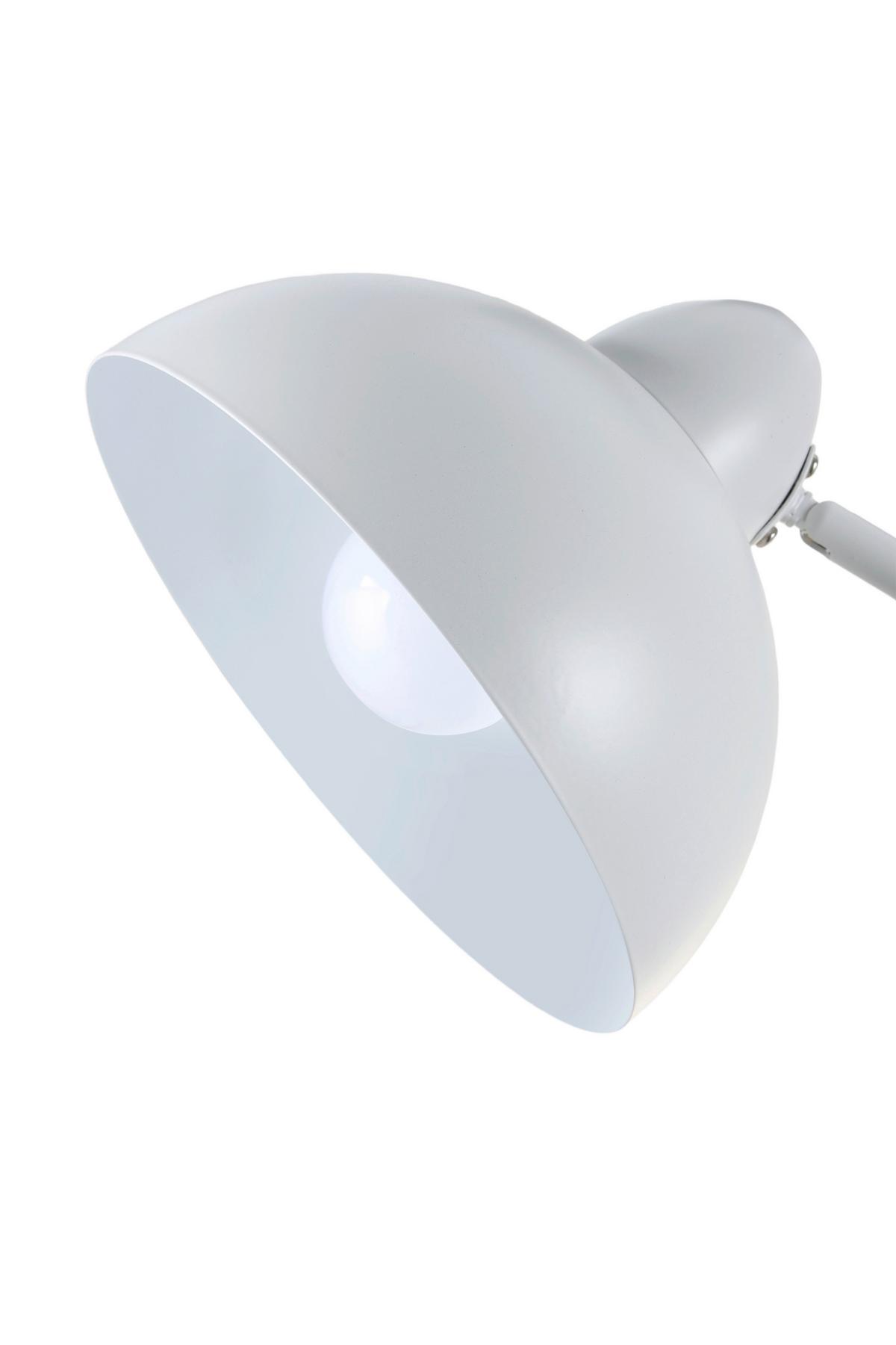 Stehleuchte Gut Weiß max. 25 Watt - Weiß, MODERN, Metall (55/24/155cm)