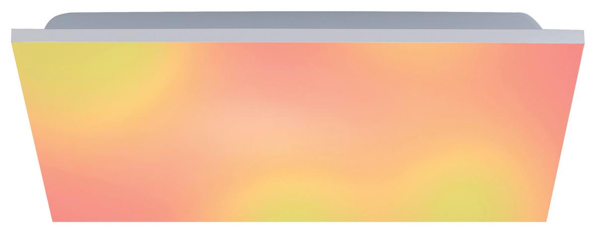 LAMPA SUFITOWA LED 15620-16 YUKON - biały/kolor aluminiowy, Basics, tworzywo sztuczne/metal (45/45/6,1cm)