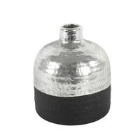 Vaza Teri L - srebrne barve/črna, Design, keramika (14/14/18cm) - Mömax