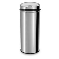 Coș gunoi Sensor cca. 42 l - argintiu/negru, Trend, plastic/metal (31/31/79,5cm) - Echtwerk