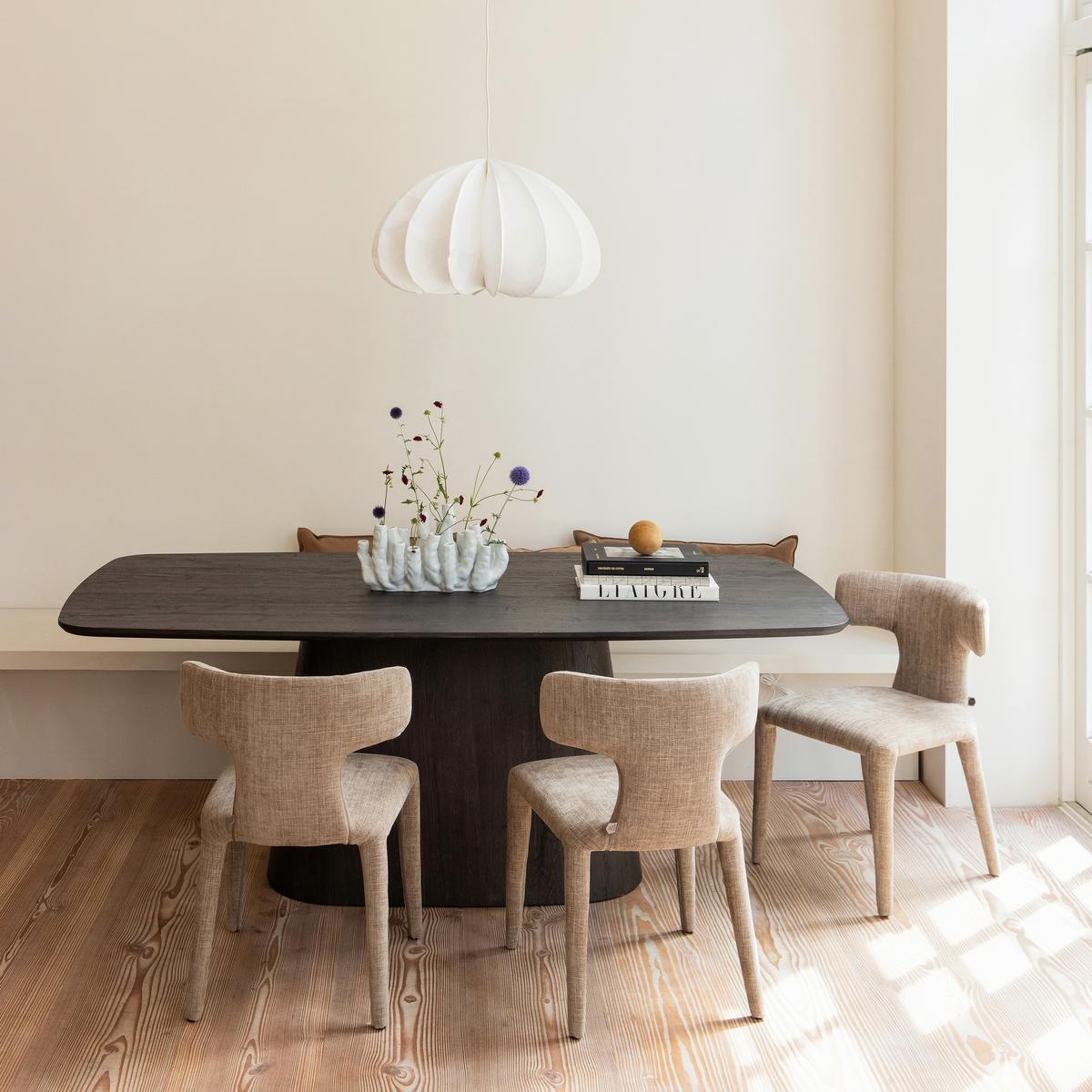 Esstisch Leah Dunkelbraun - Dunkelbraun, Design, Holzwerkstoff (200/105/76cm) - Livetastic