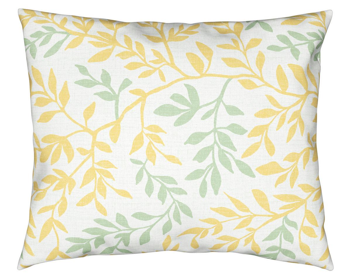 BETTWÄSCHESET SIGLINDE - Gelb/Grün, Konventionell, Textil (160/210cm) - Modern Living