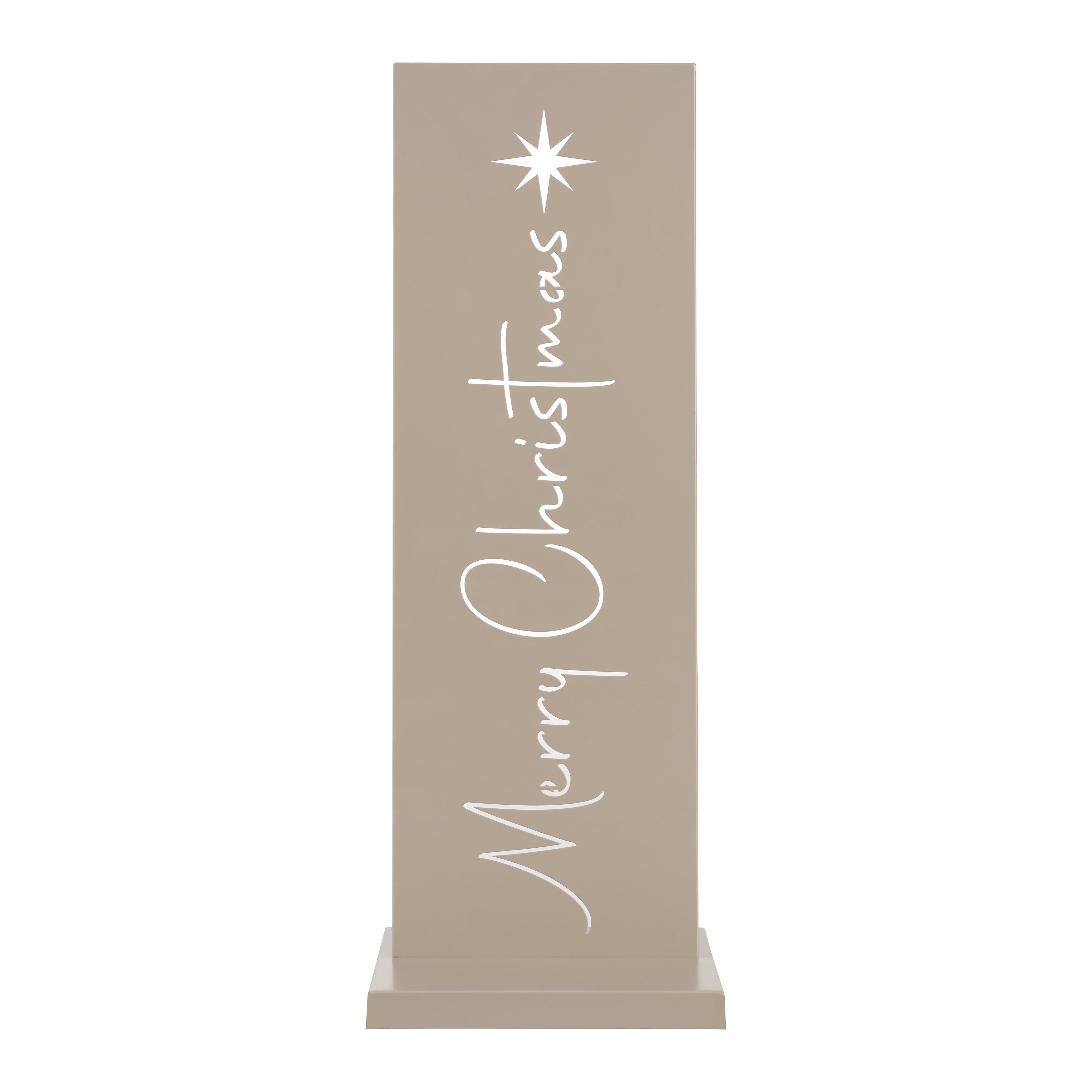 Dekoschild Waldan I Beige H: ca. 55cm - Beige, Basics, Metall (20/55/15cm) - Mömax