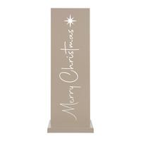 Dekoschild Waldan I Beige H: ca. 55cm - Beige, Basics, Metall (20/55/15cm) - Mömax