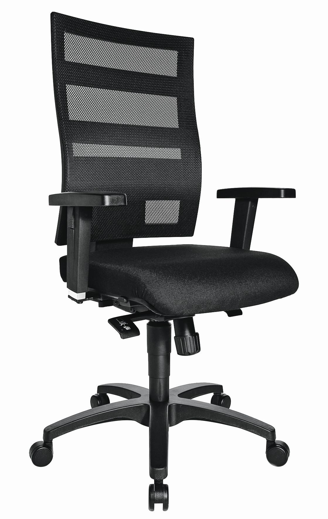 KRZESŁO OBROTOWE X-PANDER PLUS - czarny, Design, tworzywo sztuczne/tkanina (48/96-114/48cm) - Topstar