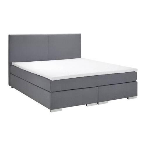 Boxspring Ágy Florin - szürke, Modern, faalapú anyag/textil (180/200cm) - Bessagi Home