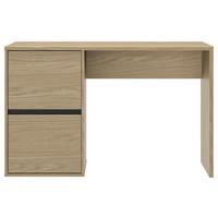 Pisalna Miza Nael, Barva Hrasta, Črna - črna/barve hrasta, Basics, leseni material (120/75/56cm)