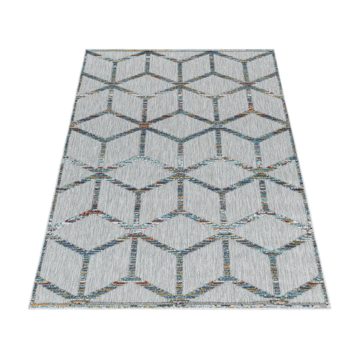 Flachwebeteppich Bahama Multicolor ca. 140x200cm - Multicolor, Design, Textil (140/200cm) - Novel