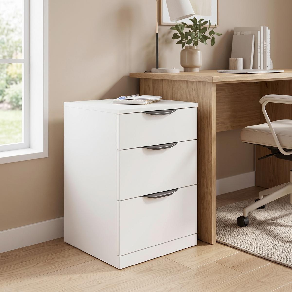 Corp Cu Sertare Rimini - alb, Trend, plastic/material pe bază de lemn (40/60,1/40cm) - Modern Living