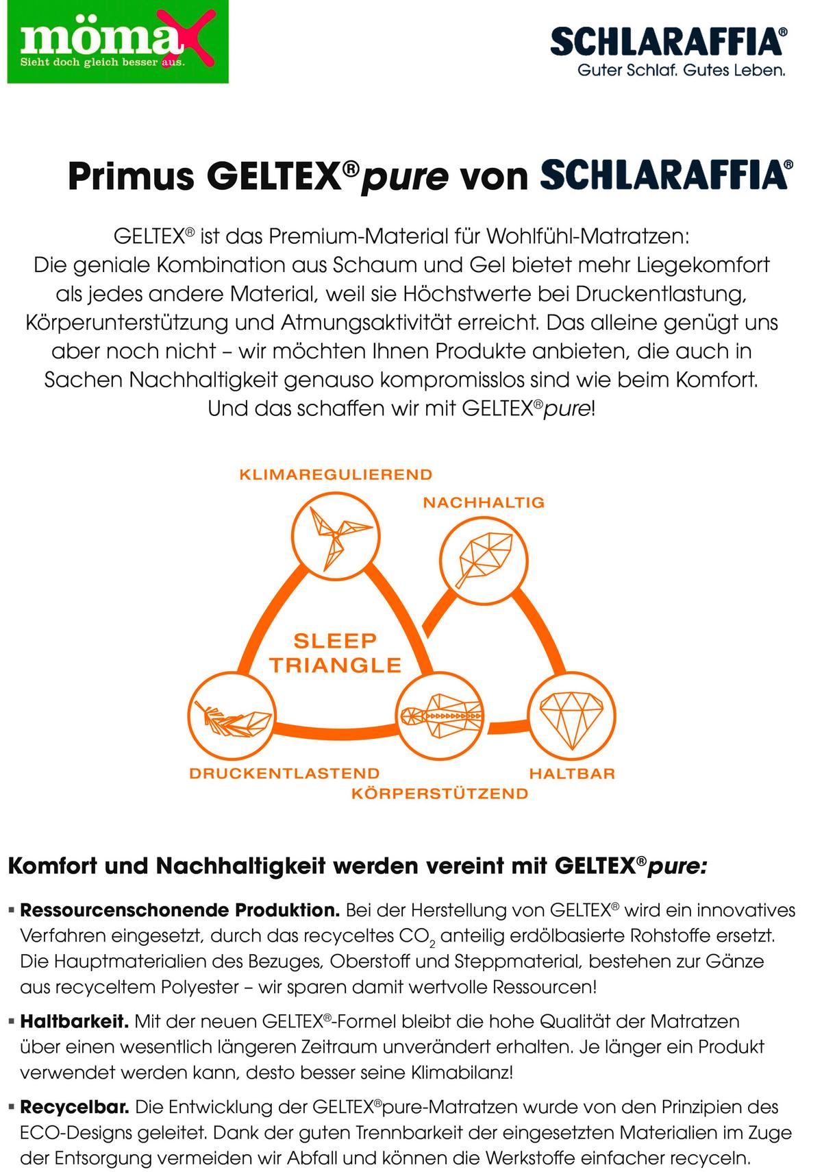 Matratze Primus Pure 250 H2 ca. 80x200cm - Weiß, Textil (80/200cm) - Schlaraffia