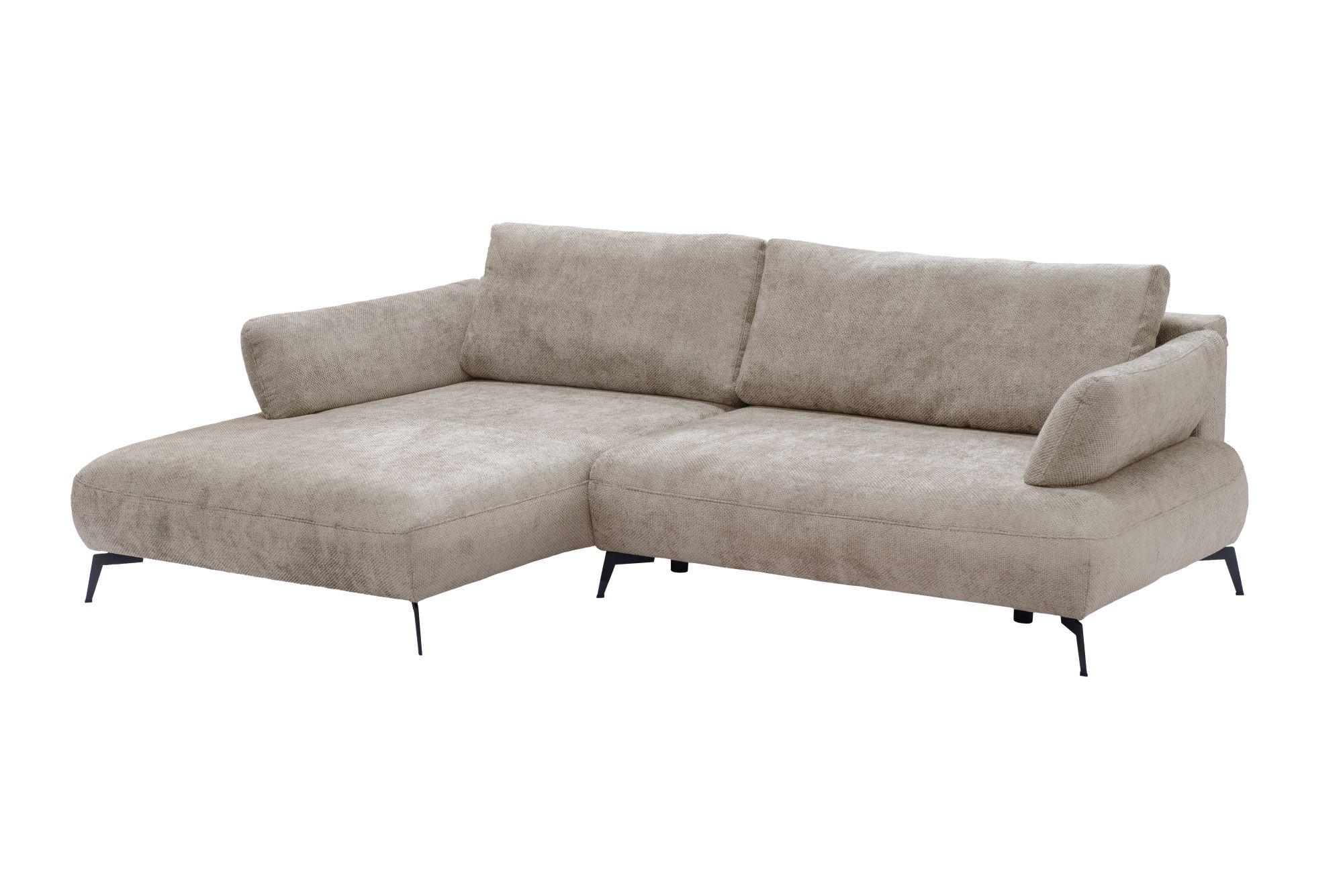 Kutna Garnitura Madison - svijetlo smeđa/crna, Moderno (186/92/284cm) - Modern Living