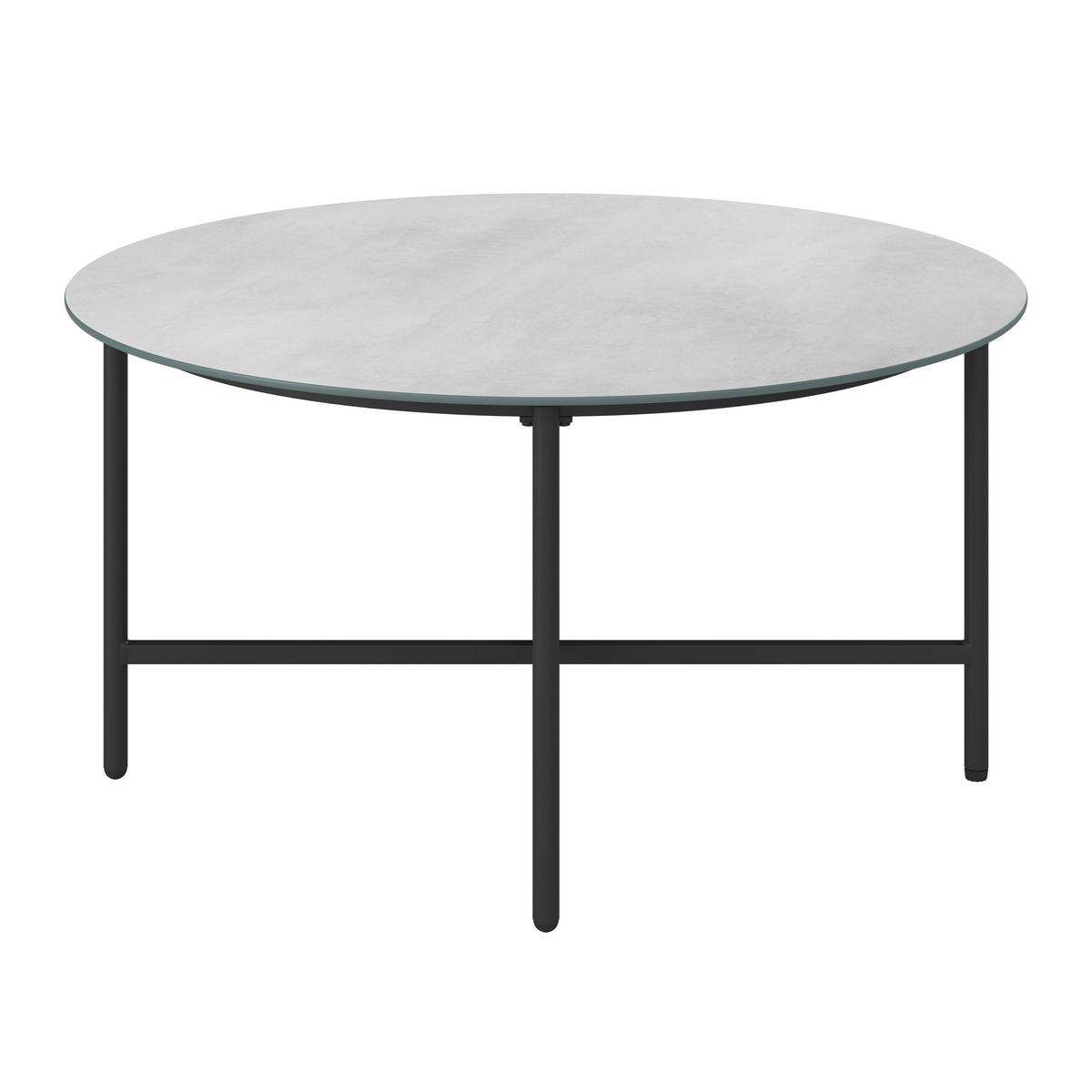 KOMPLET MEBLI TARASOWYCH BERRY - jasnoszary/czarny, Modern, metal/tkanina (167/59/89cm) - Bessagi Garden