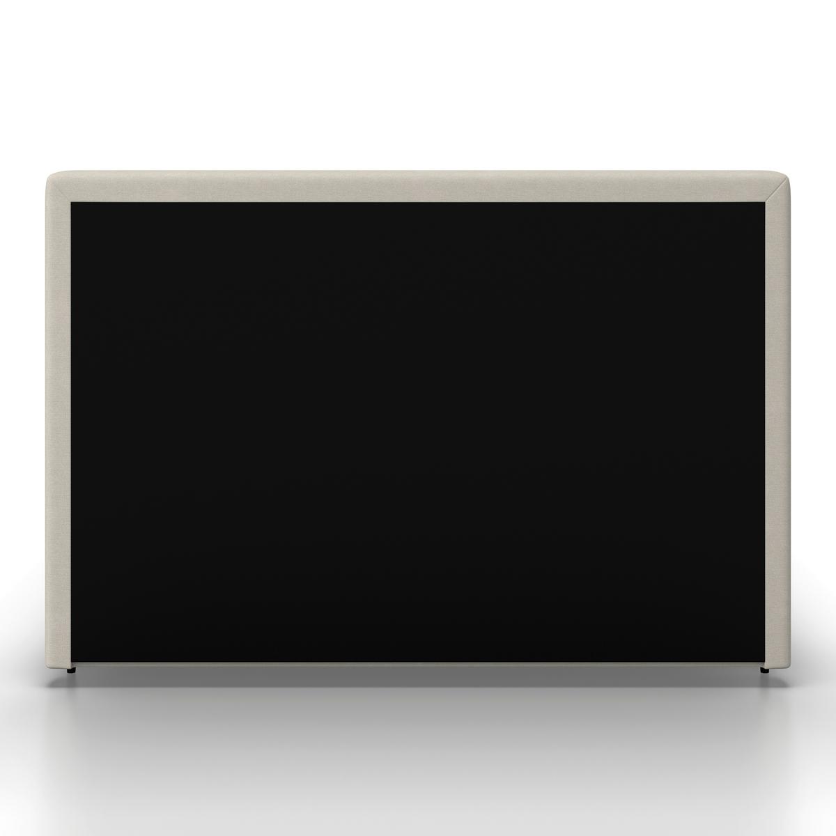 Boxbett Nevada ca. 160x200 cm Beige mit Topper - Beige/Schwarz, MODERN, Holz/Textil (160/200cm) - Bessagi Home