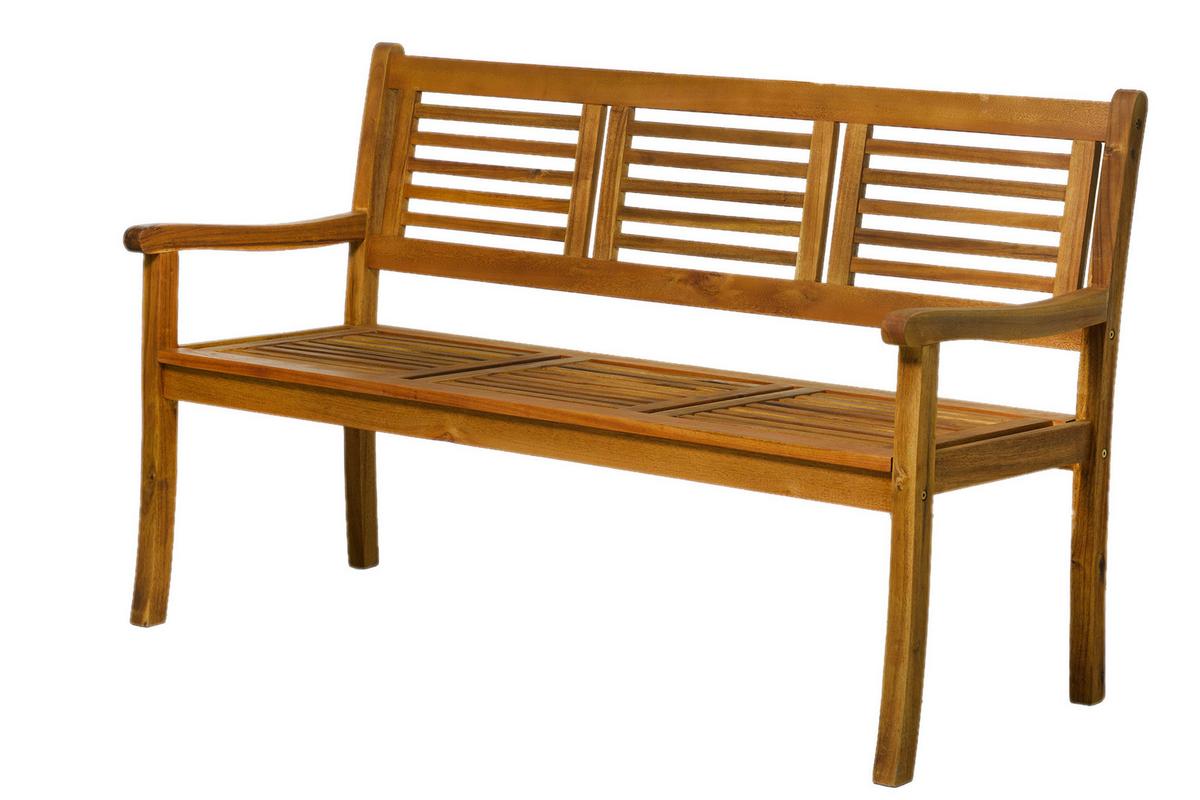 Gartenbank Naturfarben Akazienholz - Naturfarben, Natur, Holz (150/92/68cm) - Gardenson