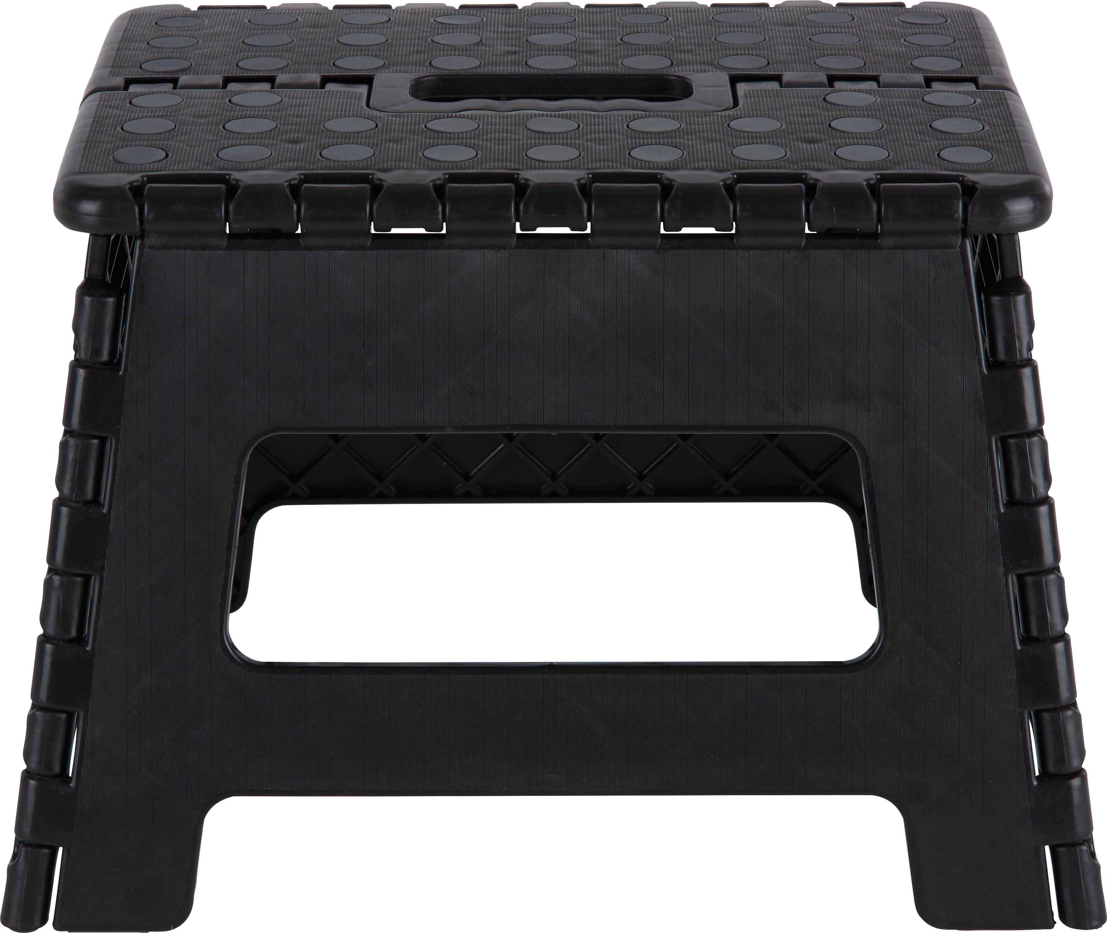 Tritthocker Benny Schwarz/Grau - Schwarz/Grau, Kunststoff (22/22/29cm) - Mömax modern living