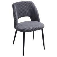 Stuhl Zoe Grau - Schwarz/Grau, LIFESTYLE, Textil/Metall (51/82/57cm) - Mömax