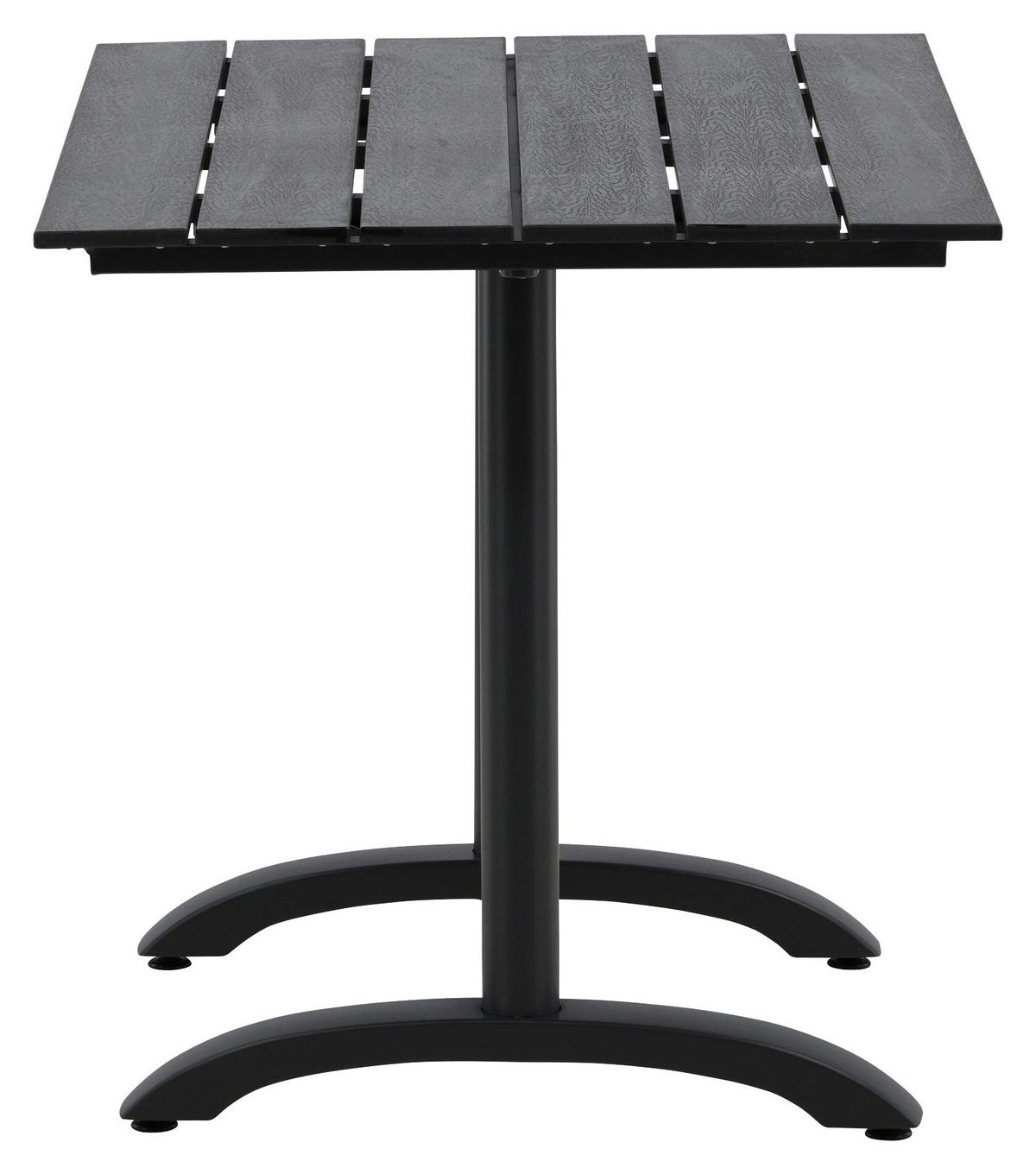 Gartentisch Denver ca. 120x70x74 cm Schwarz - Schwarz, KONVENTIONELL, Metall (120/70/74cm) - Gardenson