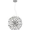 LED-TAKLAMPA CHEYENNE - klar/kromfärg, Basics, metall/glas (40/40/150cm)