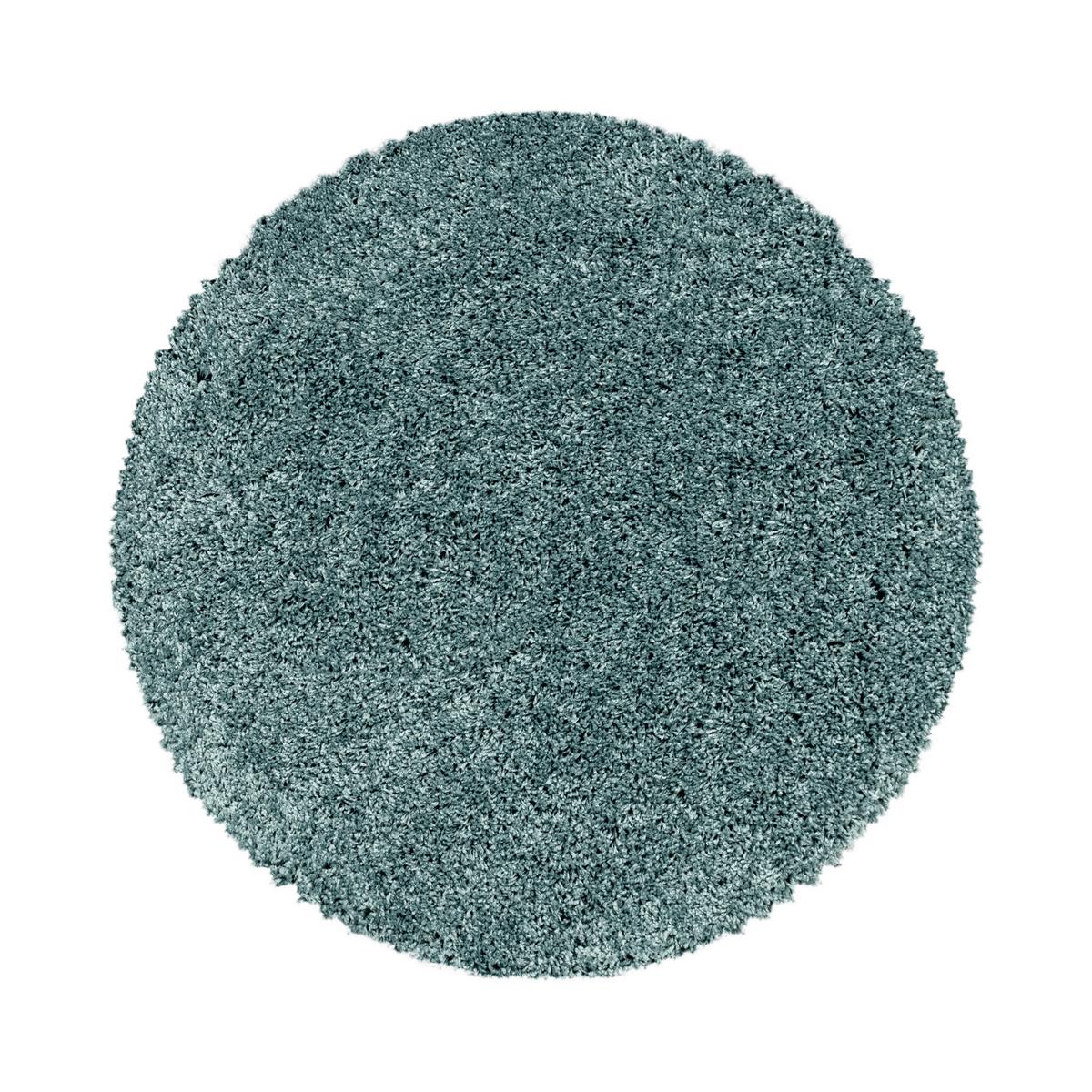 Hochflorteppich Sydney 3000 Hellblau Ø ca. 200cm - Hellblau, Basics, Textil (200cm)