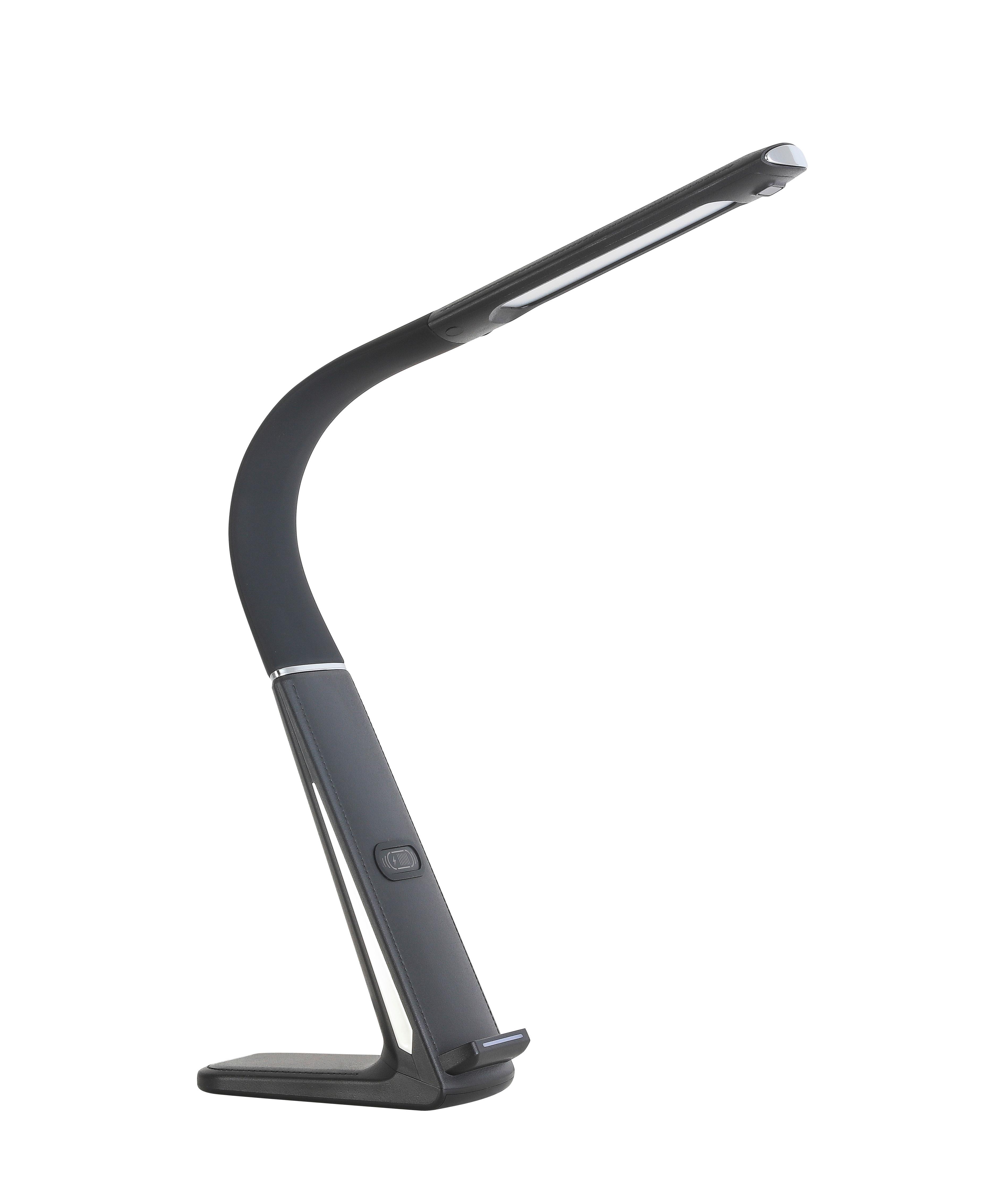 LED-Schreibtischleuchte Joli in Schwarz max. 7 Watt - Schwarz, Modern, Kunststoff (13/6,5/48cm) - Modern Living